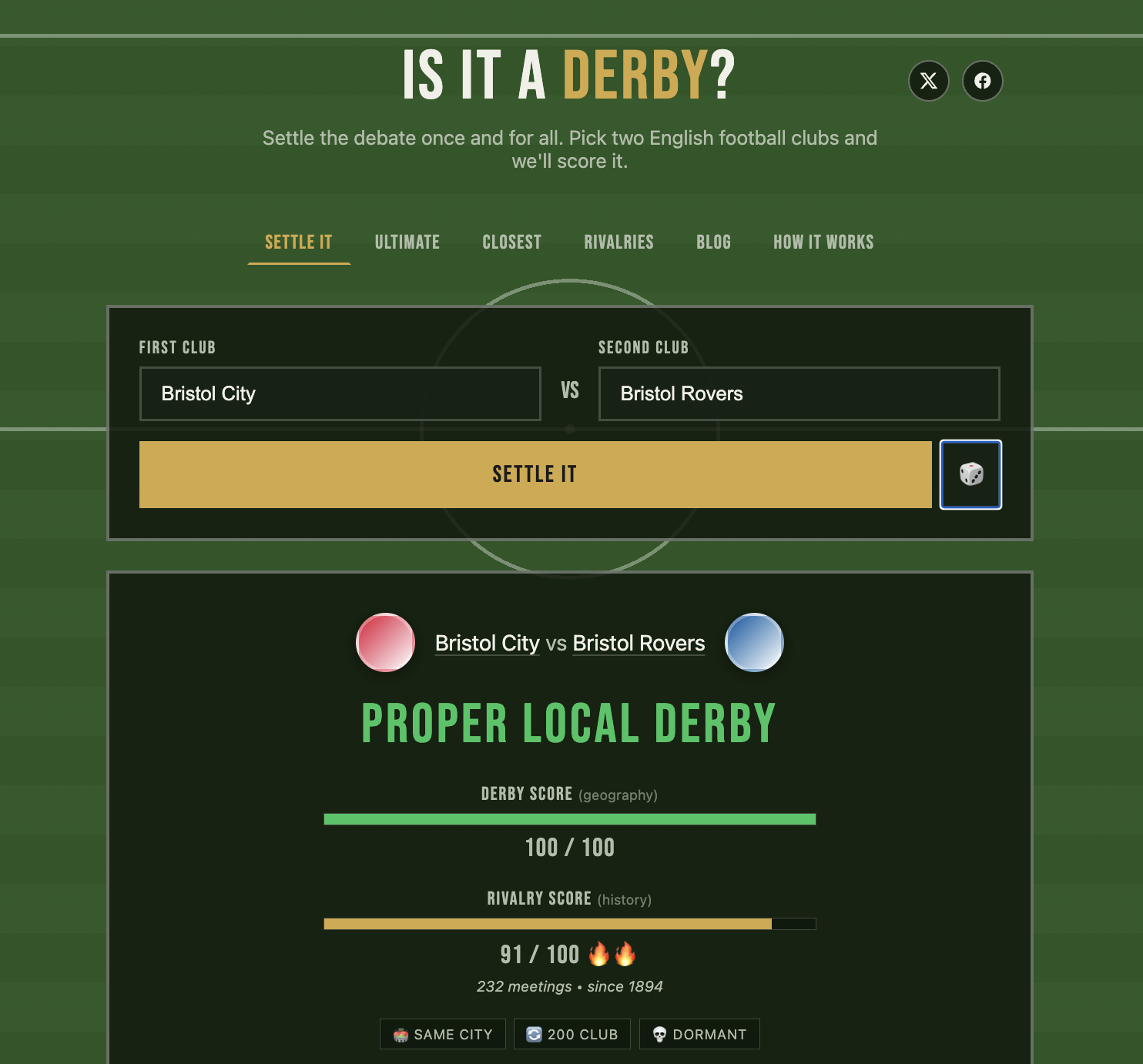 Is It A Derby?